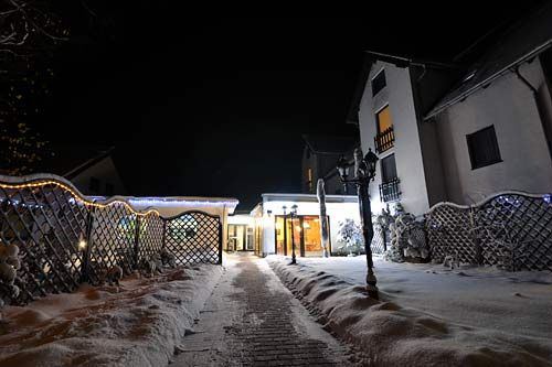 Außenanlage des Hotel Waldhütte am Spremberger Stausee